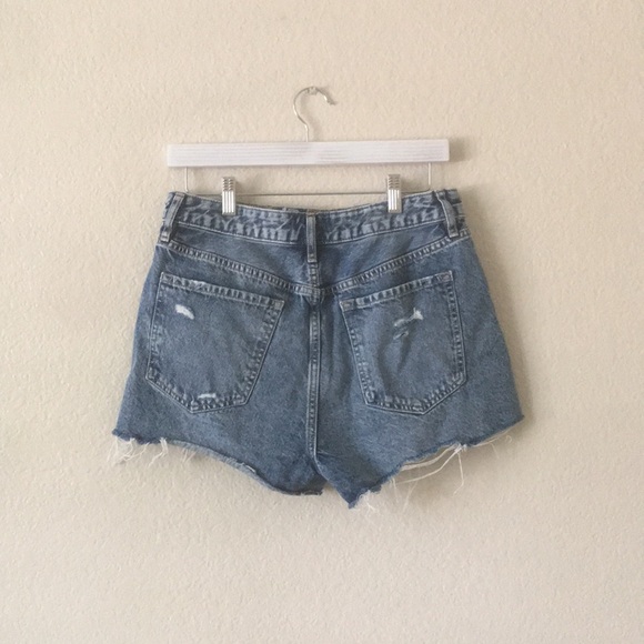 Forever 21 Jean Shorts Retro High Rise Blue 28 - Picture 12 of 13
